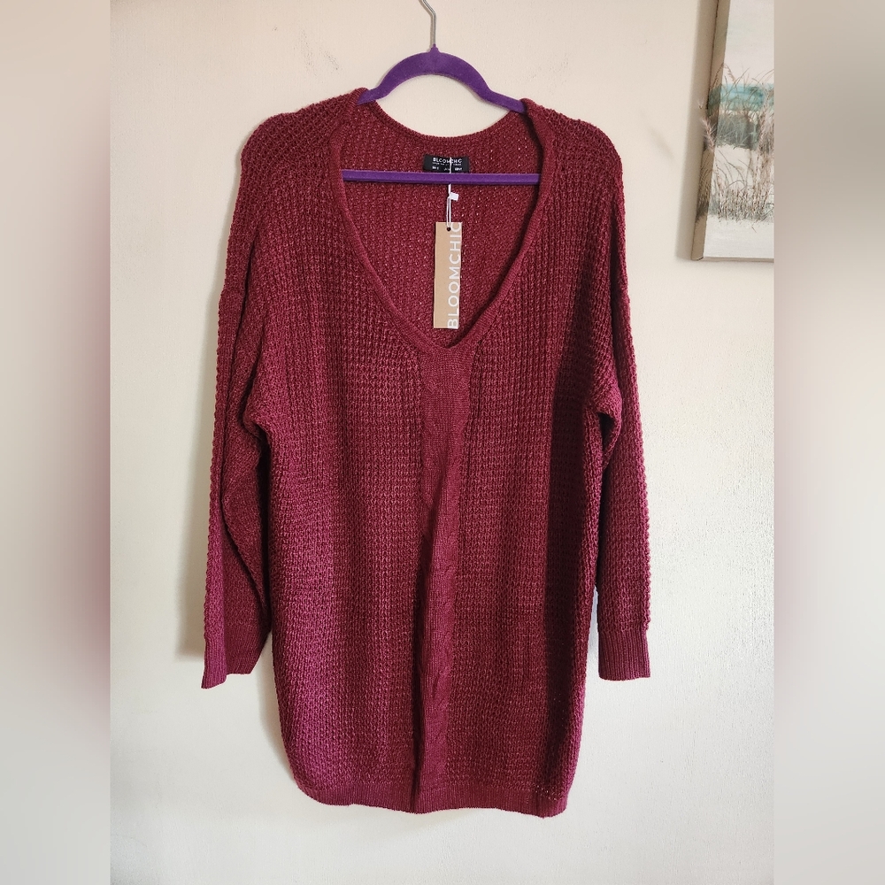 Bloomchic Tunic Sweater 12 Large NWT